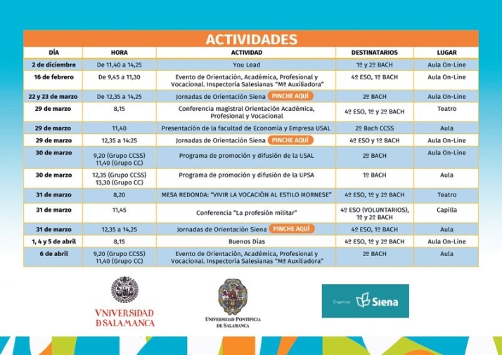 Interesantes charlas en las Jornadas de Orientaci&oacute;n acad&eacute;mica y profesional del colegio San Juan Bosco | Imagen 1