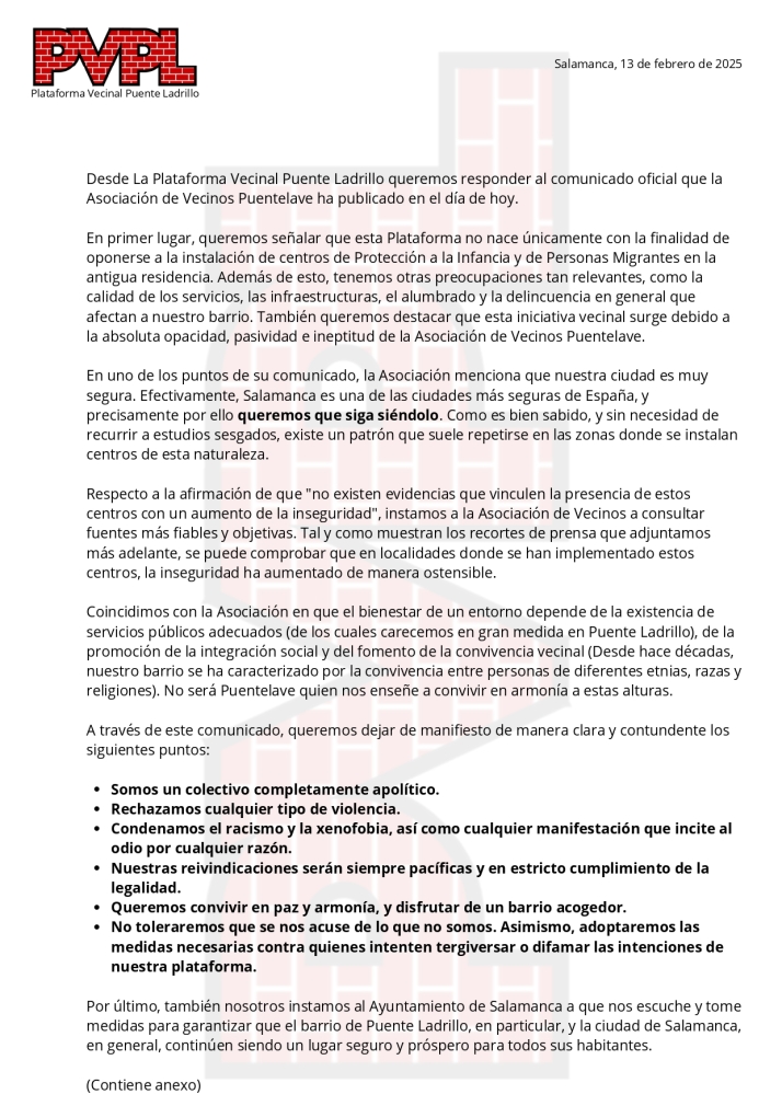 Pol&eacute;mica entre los colectivos vecinales de Puente Ladrillo por el posible centro de acogida a inmigrantes | Imagen 2