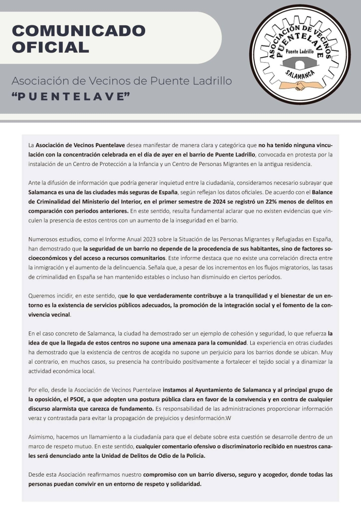 Pol&eacute;mica entre los colectivos vecinales de Puente Ladrillo por el posible centro de acogida a inmigrantes | Imagen 1