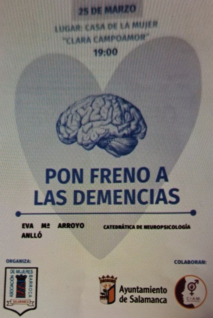 'Pon freno a las demencias', interesante conferencia este martes de la Asociaci&oacute;n de Mujeres Barroca | Imagen 1
