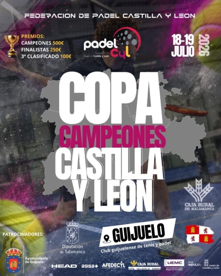 Guijuelo acogerá la Copa de Campeones de Castilla y León de Pádel el 18 y 19 de julio | Imagen 1