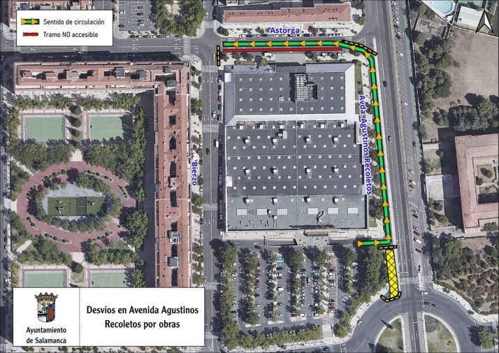 La avenida de los Agustinos Recoletos cerrada al tr&aacute;fico durante una semana | Imagen 1
