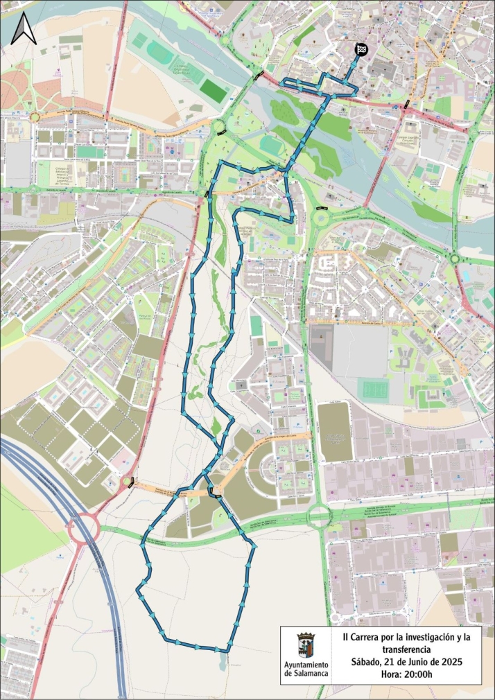 Dos carreras populares provocan cortes de tr&aacute;fico este fin de semana en Salamanca | Imagen 1