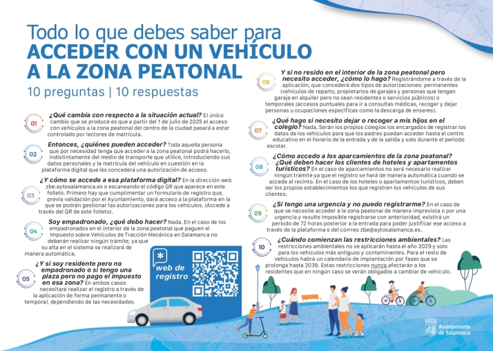 Todo lo que debes saber sobre el acceso a la zona peatonal de Salamanca&nbsp; | Imagen 2