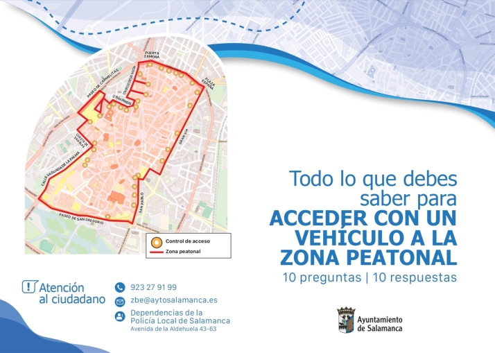 Todo lo que debes saber sobre el acceso a la zona peatonal de Salamanca&nbsp; | Imagen 1