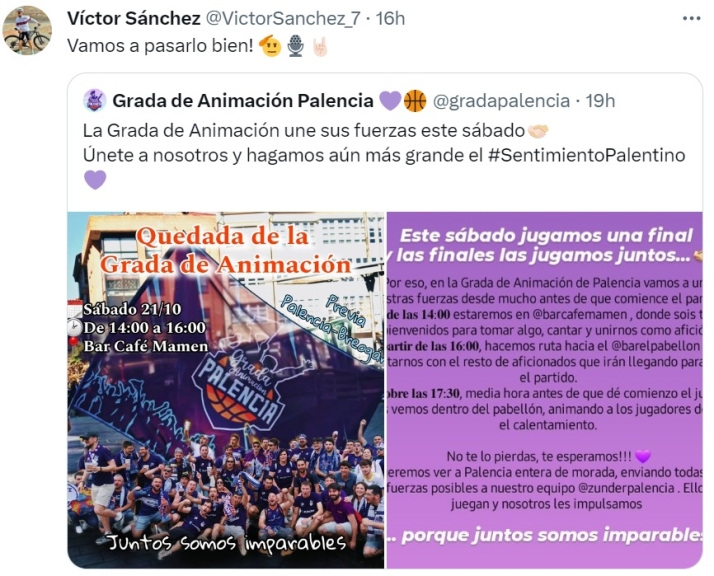 V&iacute;ctor S&aacute;nchez, el speaker del Perfumer&iacute;as Avenida, da el salto a la ACB | Imagen 1