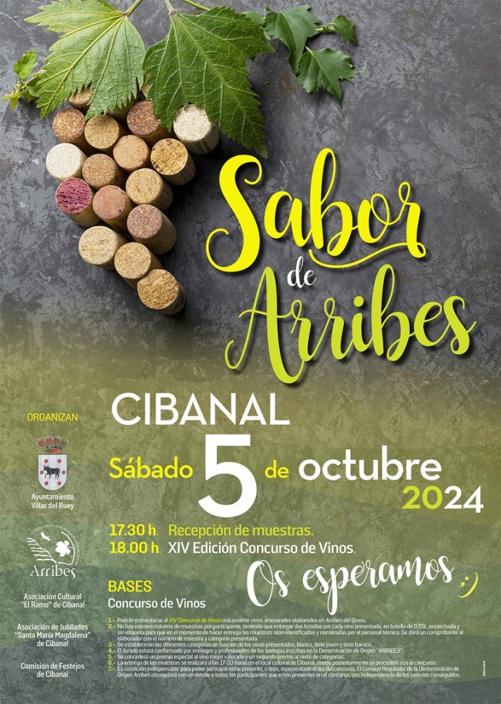 Cibanal acoge el pr&oacute;ximo s&aacute;bado el XIV Concurso de Vinos 'Sabor de Arribes' | Imagen 1