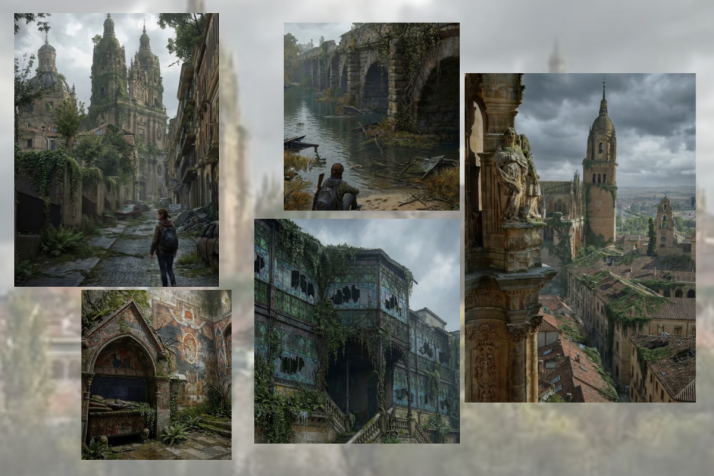 "Tuve que apagar el brillo dorado de la piedra de Villamayor": as&iacute; se hizo la recreaci&oacute;n que adapta Salamanca al universo del videojuego 'The Last of Us' | Imagen 2