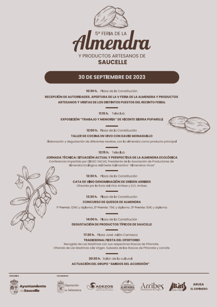 Saucelle se prepara para la 5&ordf; Feria de la Almendra y Productos Artesanos | Imagen 1