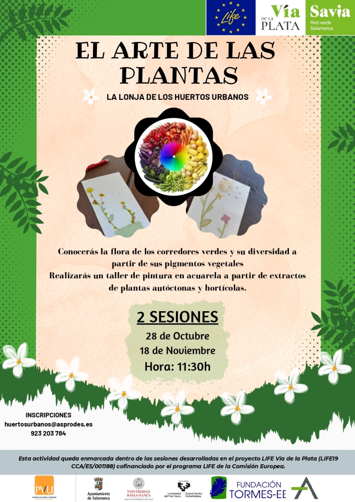 Un taller gratuito une arte y bot&aacute;nica a trav&eacute;s de las especies vegetales de los corredores verdes de Salamanca | Imagen 1