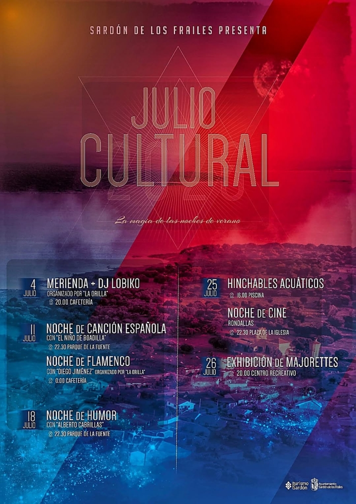 Sard&oacute;n de los Frailes presenta su 'Julio Cultural' con m&uacute;sica, humor y actividades acu&aacute;ticas | Imagen 1