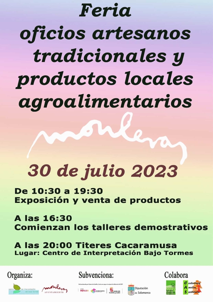 Monleras celebra una nueva edici&oacute;n de la Feria de oficios artesanos tradicionales y productos locales agroalimentarios | Imagen 1