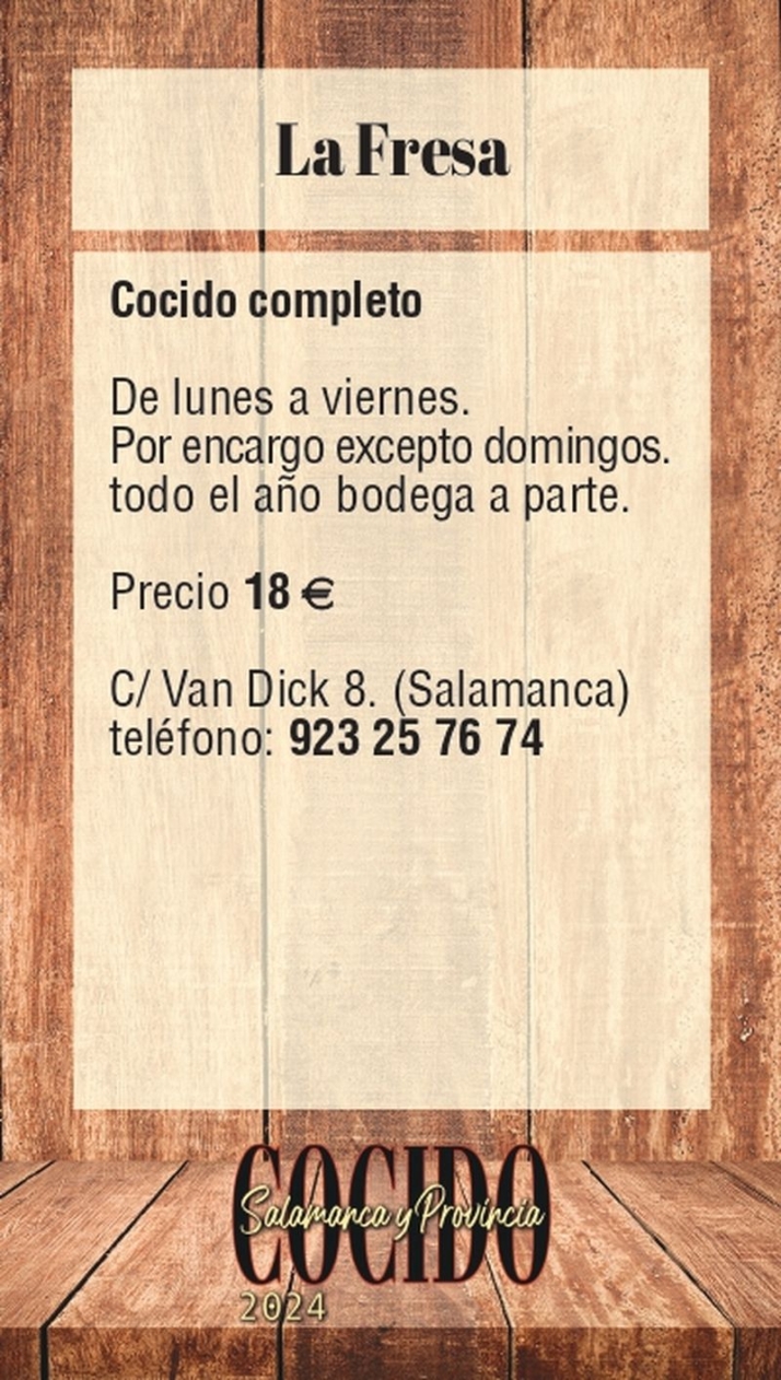Disfruta el mejor cocido de Salamanca: lista de establecimientos y precios | Imagen 7