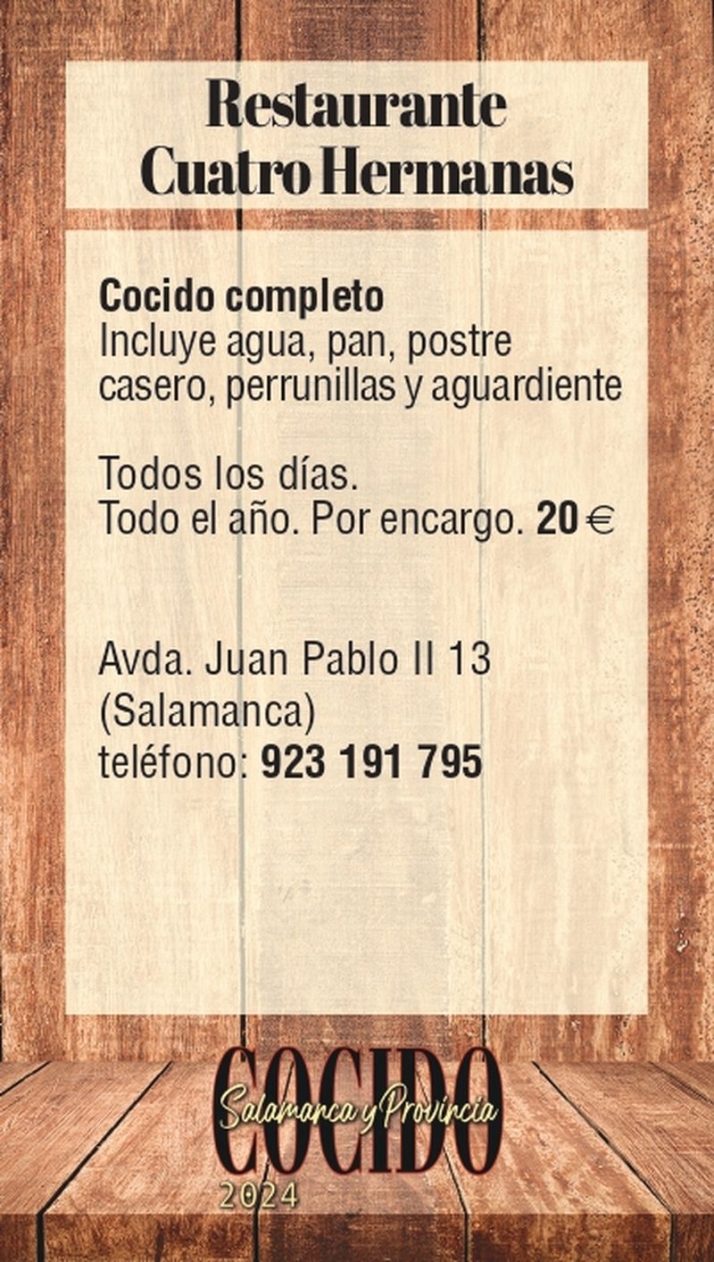 Disfruta el mejor cocido de Salamanca: lista de establecimientos y precios | Imagen 12