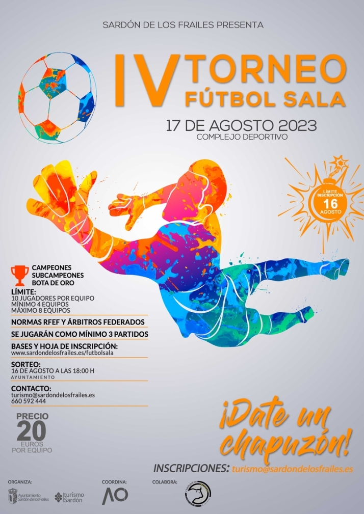 Sard&oacute;n de los Frailes vivir&aacute; el 17 de agosto el IV Torneo de F&uacute;tbol Sala | Imagen 1