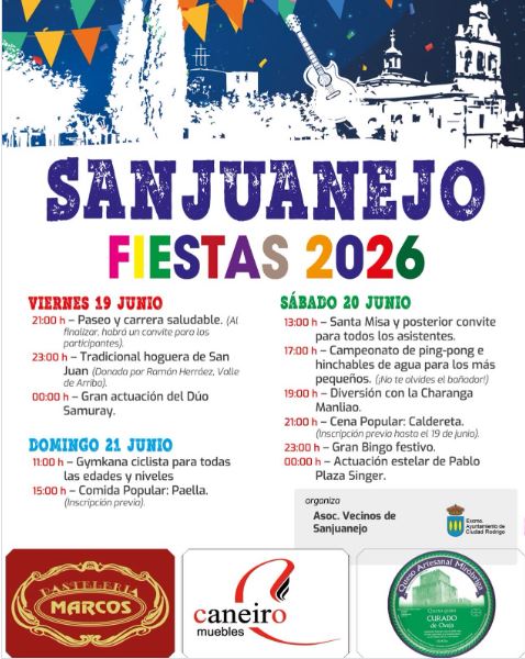 Hogueras, música y gastronomía: así serán las fiestas de Sanjuanejo el próximo finde semana | Imagen 1