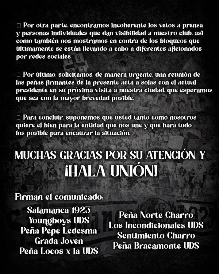 La afici&oacute;n del Salamanca UDS dice 'basta': "Estamos hartos de palabras, queremos hechos" | Imagen 3