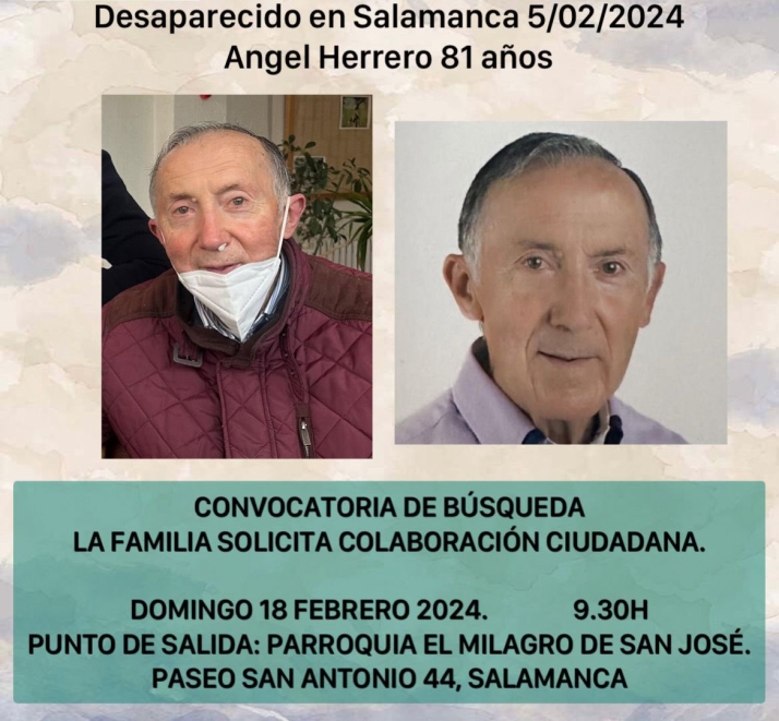 Organizada una b&uacute;squeda masiva para buscar a &Aacute;ngel Herrero, desaparecido desde hace 10 d&iacute;as  | Imagen 1