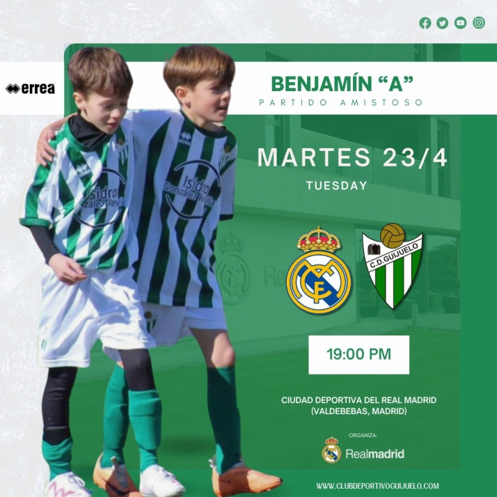 Varios equipos de la cantera del CD Guijuelo jugar&aacute;n amistosos contra el Real Madrid | Imagen 1