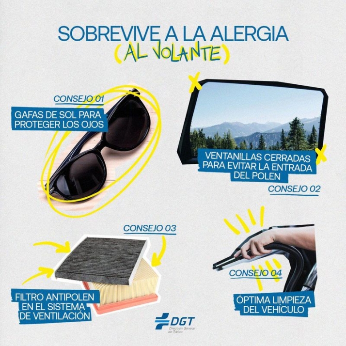 Los consejos de la DGT para sobrevivir a la alergia al volante | Imagen 1