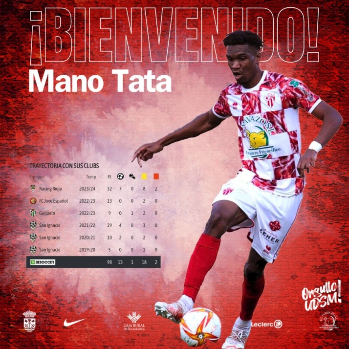 El Santa Marta suscribe un acuerdo de colaboraci&oacute;n con la AD Nuevo Plasencia y ficha a Mano Tata | Imagen 1