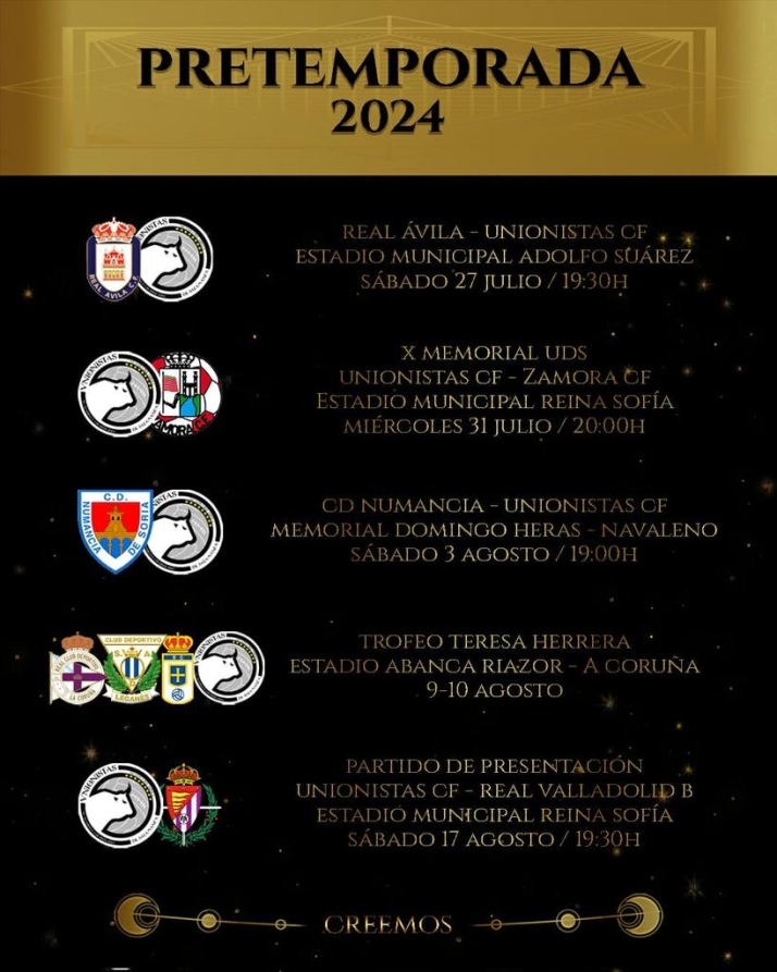 Estos son los partidos y rivales de Unionistas para la pretemporada  | Imagen 1