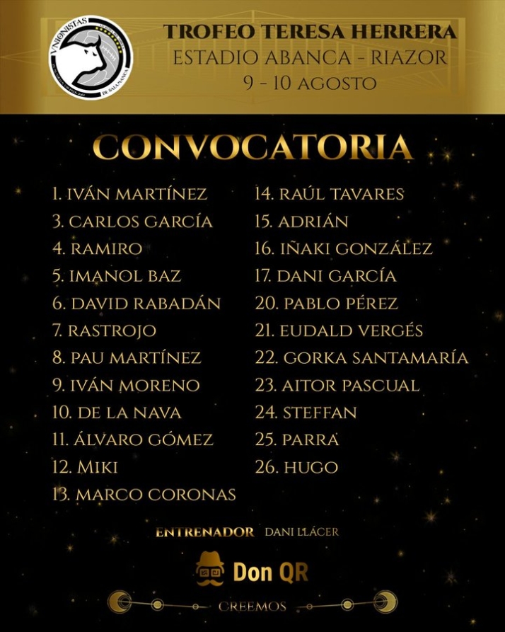 M&aacute;s de 200 aficionados de Unionistas estar&aacute;n en Riazor para un Teresa Herrera sin Tur y Mikel Serrano | Imagen 1