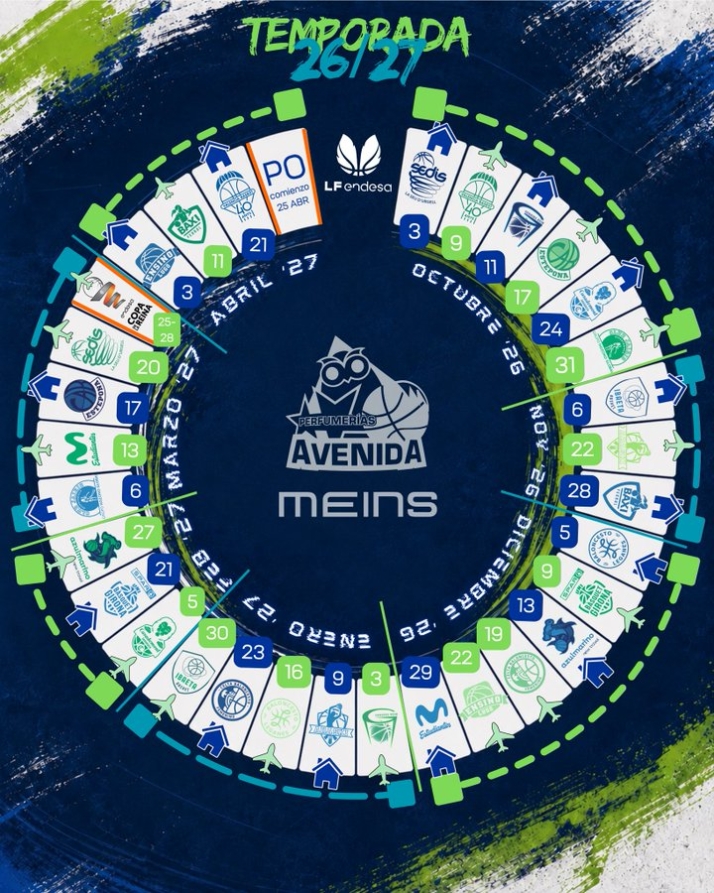 Calendario completo y definitivo del Meins Avenida para la temporada 2026/27: todas las fechas clave | Imagen 1
