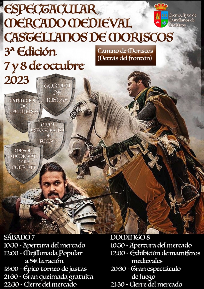 Todo a punto para el III Mercado Medieval de Castellanos de Moriscos | Imagen 1