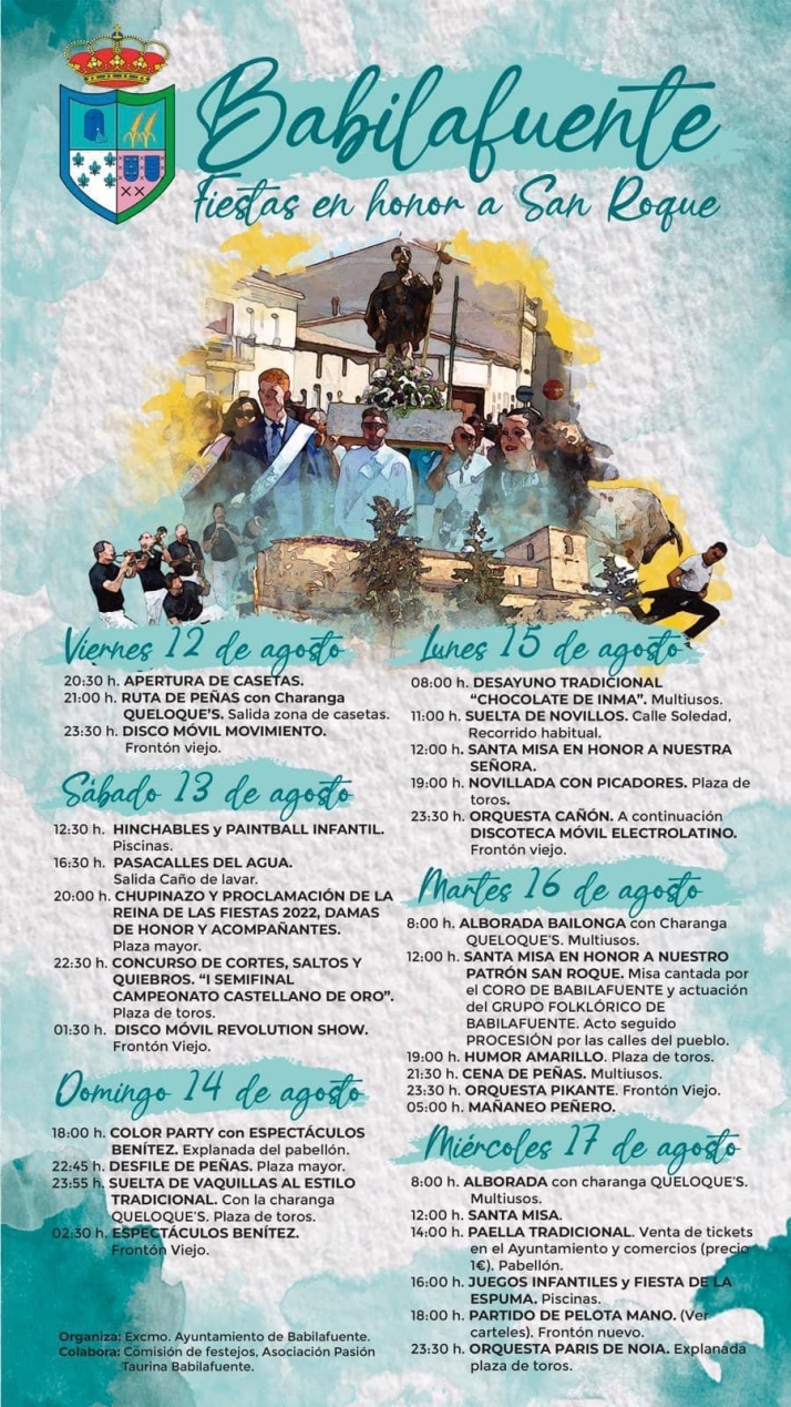 Babilafuente se convierte en ambiente y diversi&oacute;n con la esperada vuelta de sus fiestas patronales de San Roque | Imagen 1
