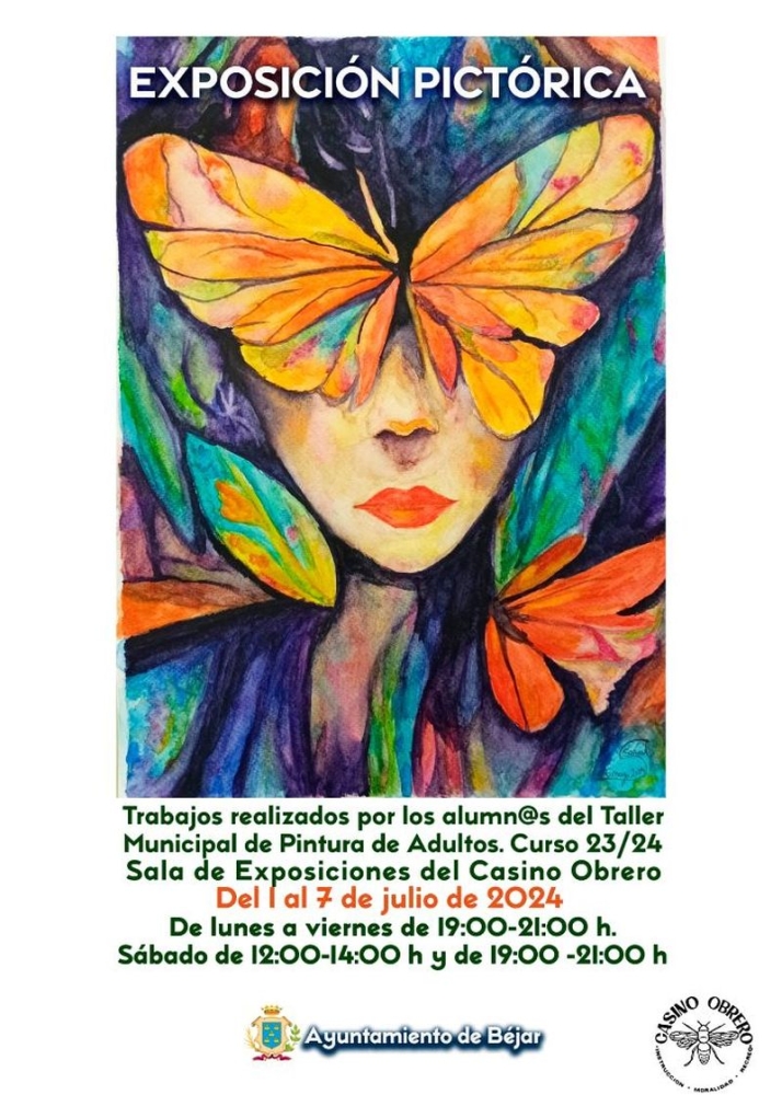 Los alumnos del Taller Municipal de Pintura de Adultos de B&eacute;jar exponen sus obras | Imagen 1