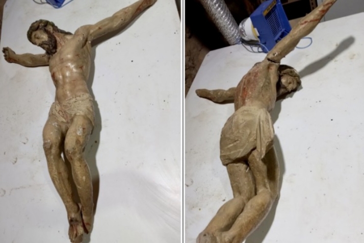 Los 'cirujanos del arte' que han logrado llegar al verdadero Crucificado del siglo XV de B&oacute;veda del Rio Almar | Imagen 2