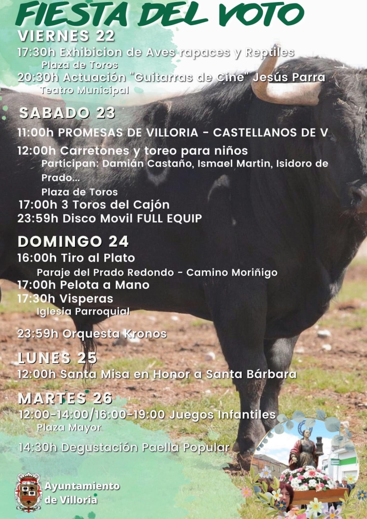 M&aacute;s de una docena de actividades protagonizan las Fiestas del Voto en Villoria | Imagen 1