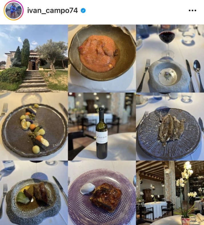 El ex futbolista del Real Madrid, Iv&aacute;n Campo, ensalza la cocina de Don Fadrique | Imagen 1