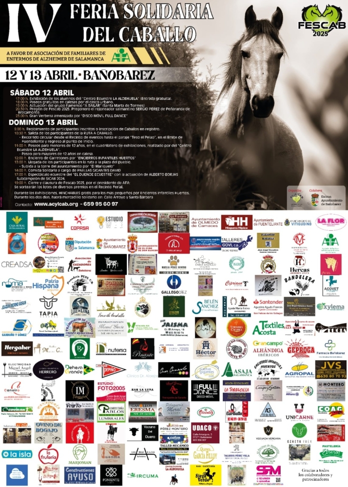 Ba&ntilde;ob&aacute;rez acoger&aacute; la IV Feria Solidaria del Caballo a beneficio de la Asociaci&oacute;n de Alzheimer de Salamanca | Imagen 1