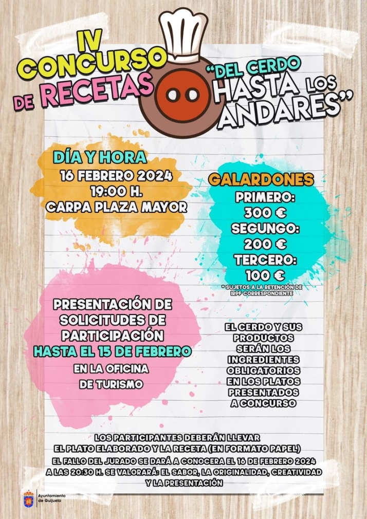 El IV concurso de recetas del cerdo ib&eacute;rico repartir&aacute; 600&amp;euro; en premios | Imagen 1