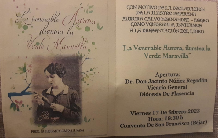 Un libro para recordar la figura de la bejarana Aurora Calvo | Imagen 1