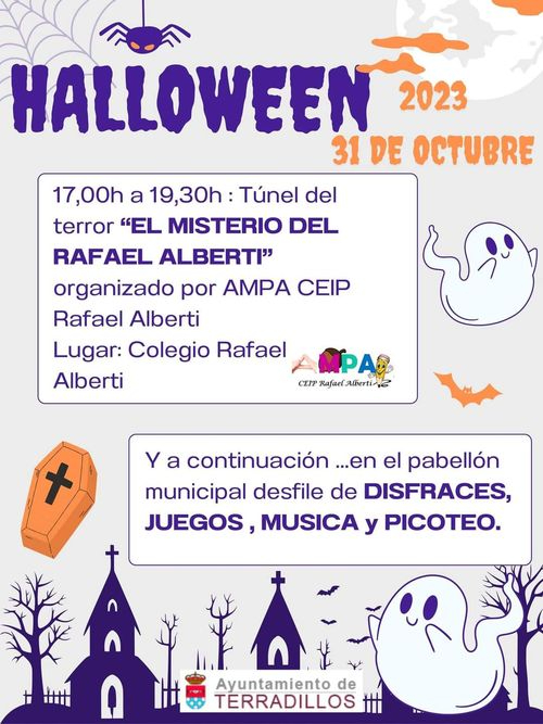 T&uacute;nel del Terror y desfile de disfraces por Halloween en el Encinar | Imagen 1