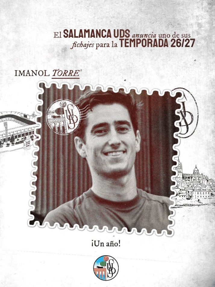 Imanol Torre, octavo fichaje del Salamanca UDS | Imagen 1