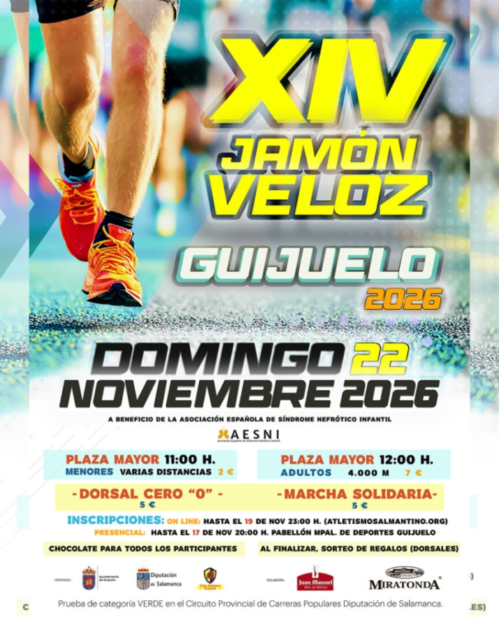 Abiertas las inscripciones para la XIV Jamón Veloz de Guijuelo | Imagen 1