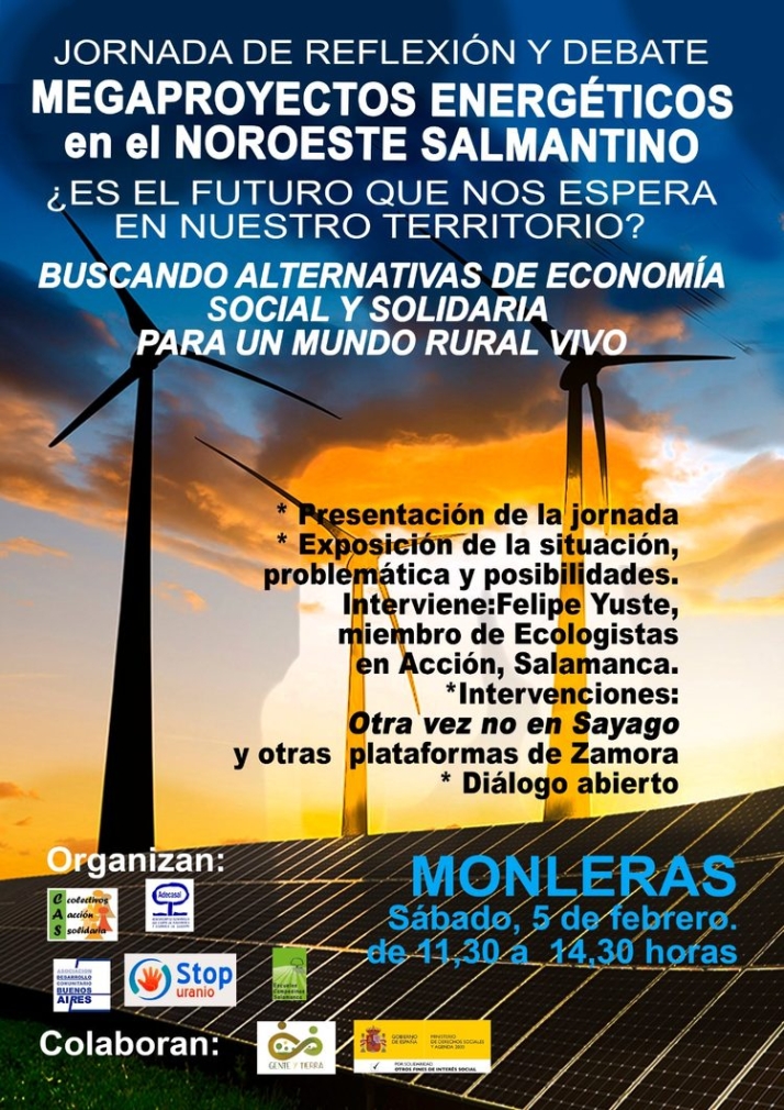 Jornada de reflexi&oacute;n y debate sobre megaproyectos energ&eacute;ticos en el Noroeste salmantino | Imagen 1