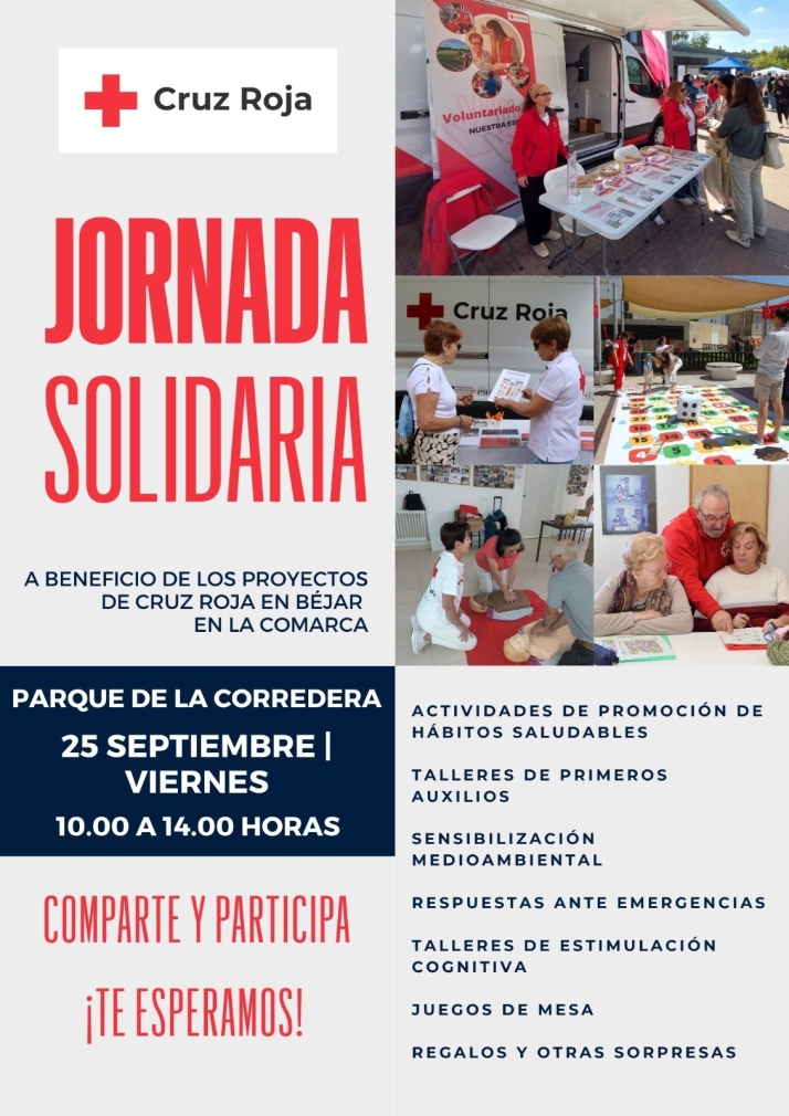 Cruz Roja organiza una gran jornada solidaria este viernes en B&eacute;jar | Imagen 1