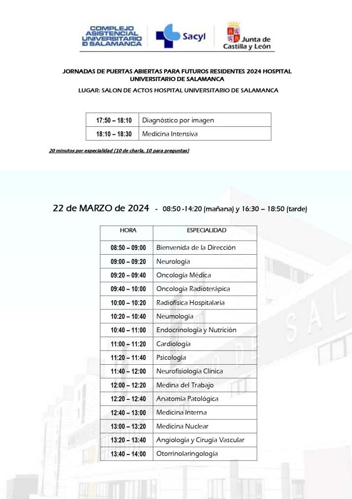 El Hospital Universitario de Salamanca abre sus puertas a los futuros residentes | Imagen 4