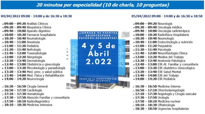 El Hospital de Salamanca celebra sus jornadas de puertas abiertas para futuros residentes | Imagen 1