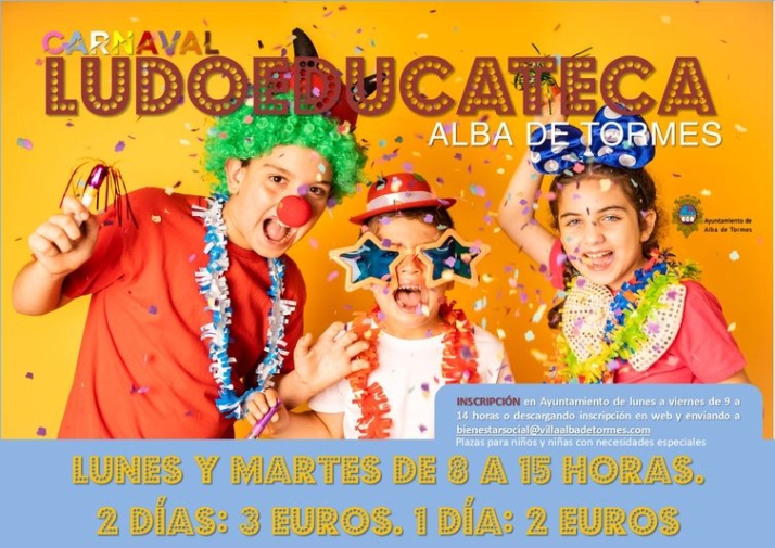 Abierto el plazo de inscripci&oacute;n para el concurso de disfraces, la ludoteca y el chocolate solidario de Carnaval | Imagen 1