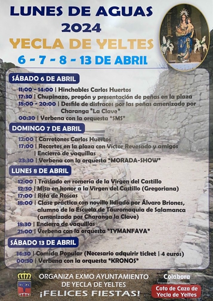 En Yecla de Yeltes tienen todo a punto para celebrar las fiestas del Lunes de Aguas | Imagen 1