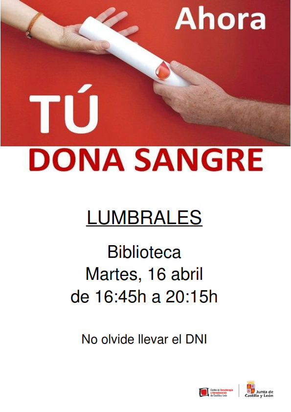 La Unidad de Hemoterapia regresa este martes a Lumbrales y llama a la poblaci&oacute;n a donar sangre | Imagen 1