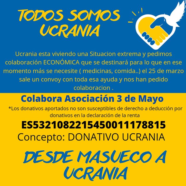 Masueco muestra su lado m&aacute;s solidario a favor del pueblo ucraniano | Imagen 1