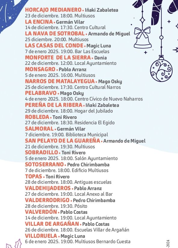 Espect&aacute;culos de magia gratuitos en 35 municipios de Salamanca | Imagen 2
