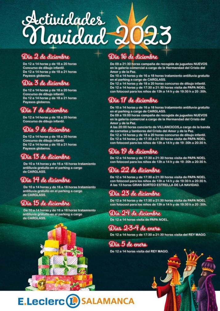Pap&aacute; Noel visita E.Leclerc Salamanca | Imagen 1